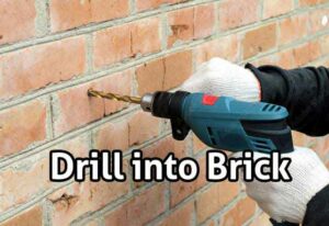 how to drill into brick