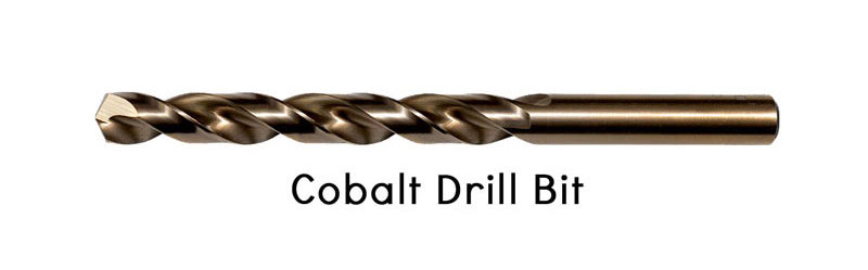 cobalt drill bit is dull golden color