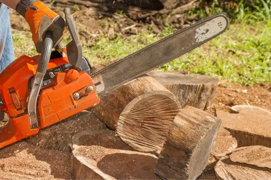 Chainsaws use to cut wood