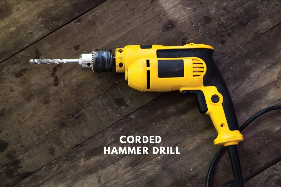Corded hammer drill