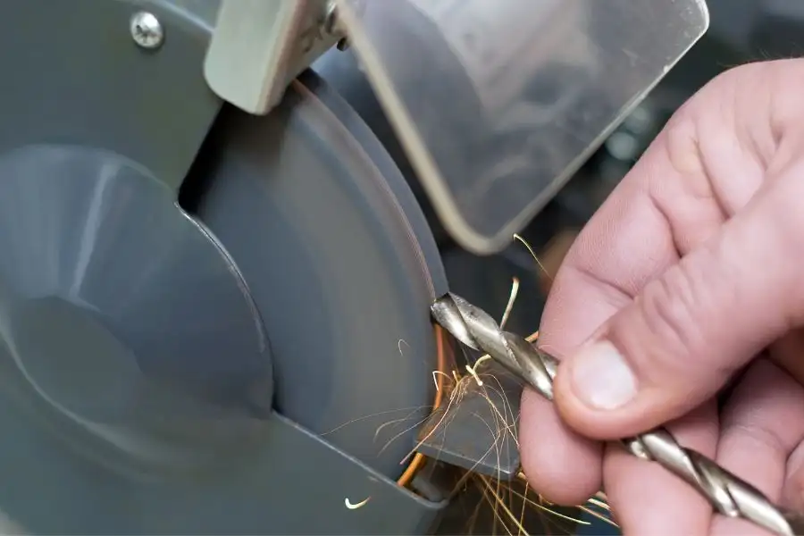 Using a bench grinder cobalt drill bits can be sharpened