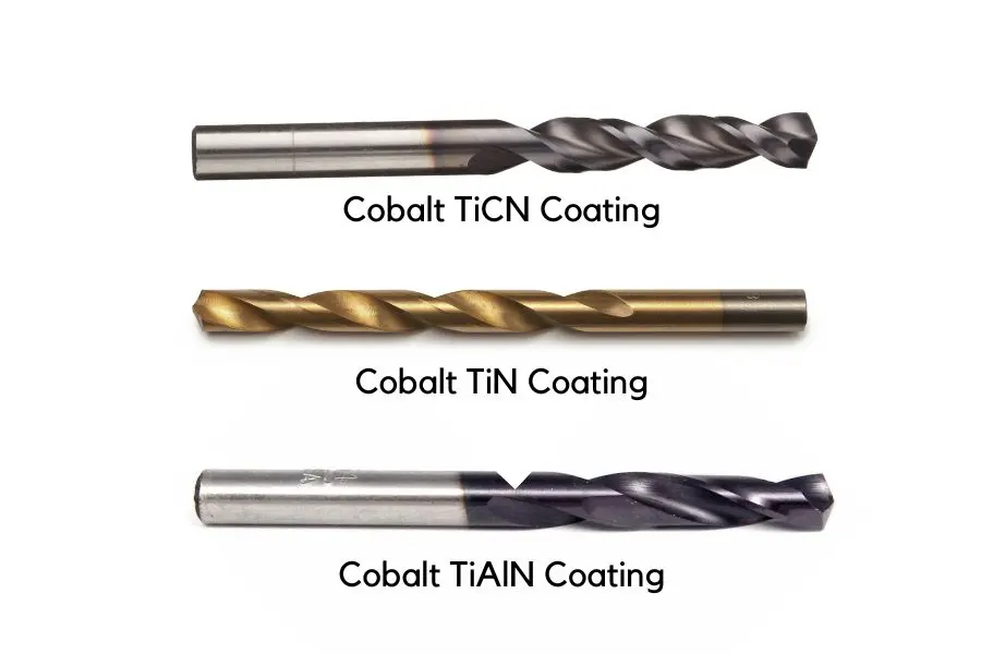 Cobalt coated drill bits