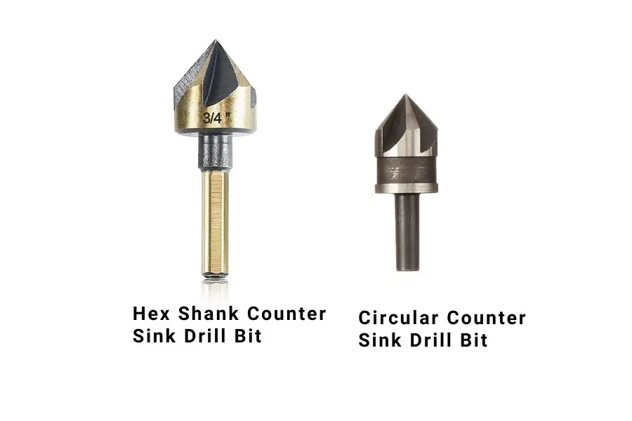 Hex and Circular Shank Counter Sink Drill Bits
