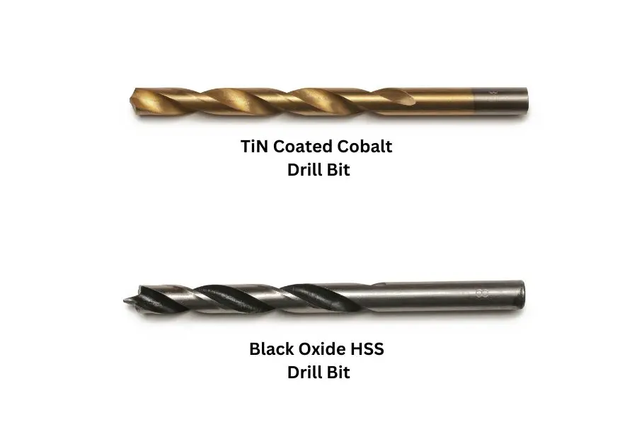 Black oxide and Titanium drill bit