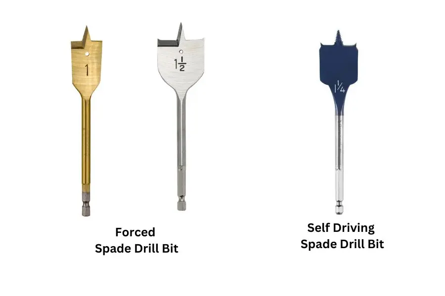 spade bits are two types