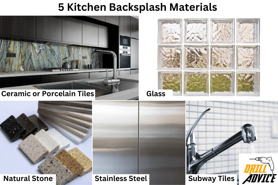 kitchen backsplash materials