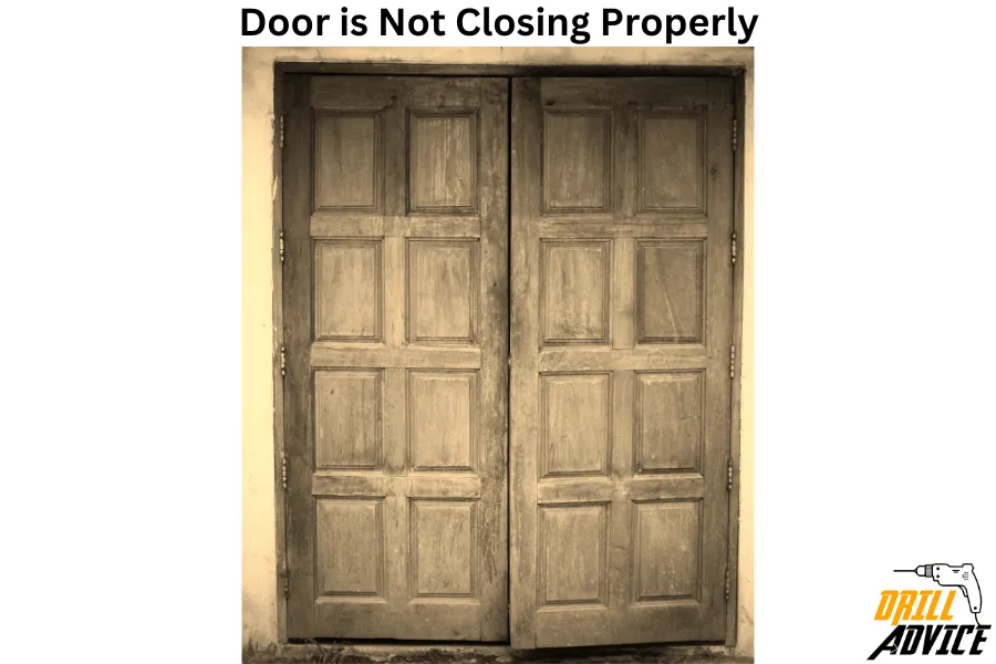 Properly not closed door