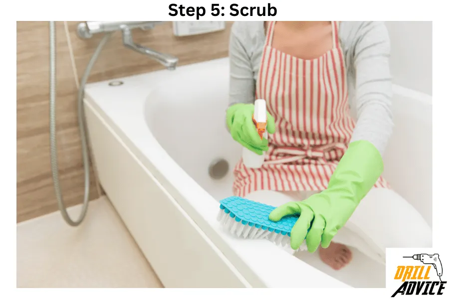 scrub bathtub