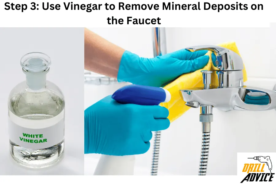 vinegar remove mineral deposit